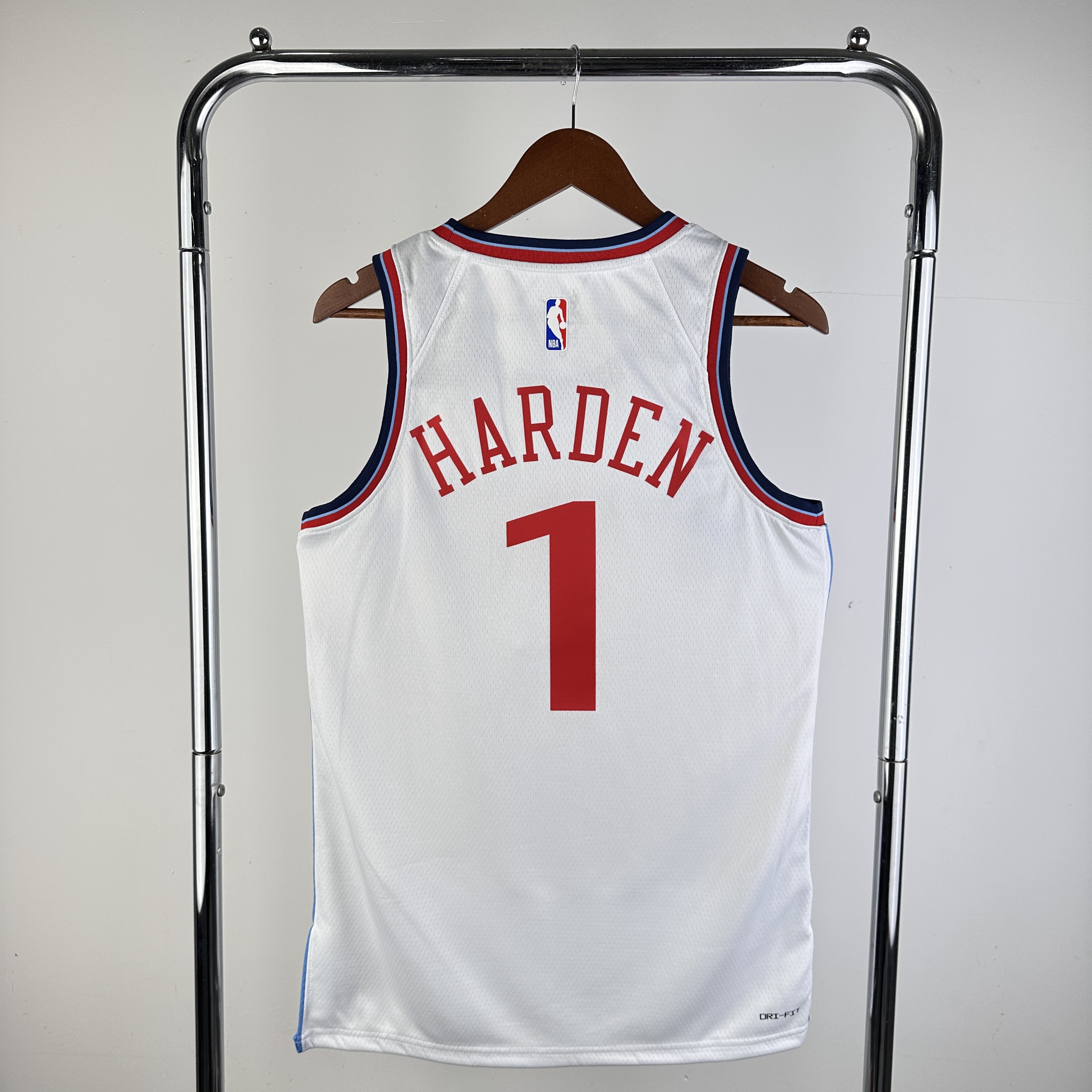 Men Los Angeles Clippers #1 Harden White Season Nike 2024 NBA Jersey->->NBA Jersey